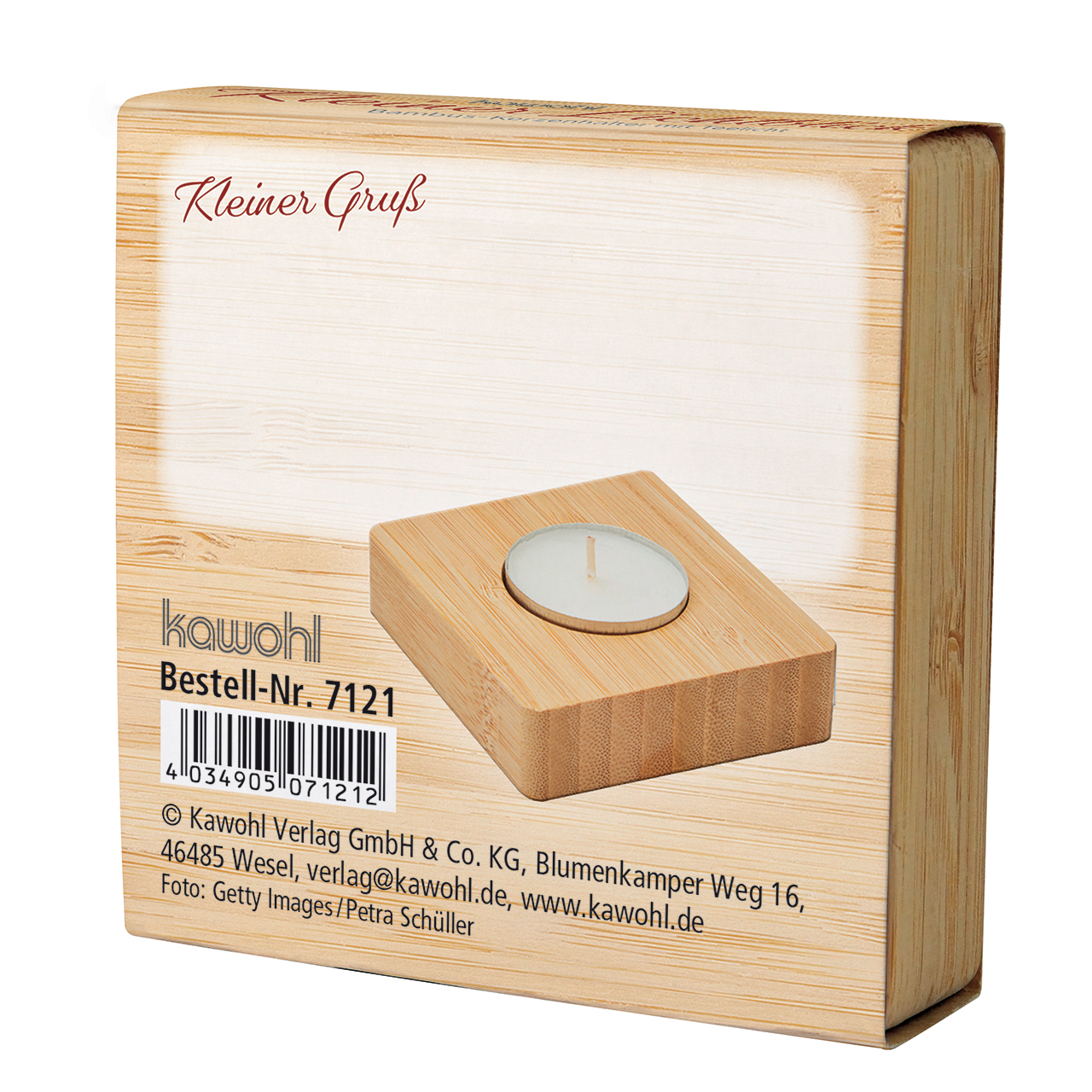 Segenswünsche zum Geburtstag - Kerze Kuchen Teelicht Gänseblümchen Gugelhupf