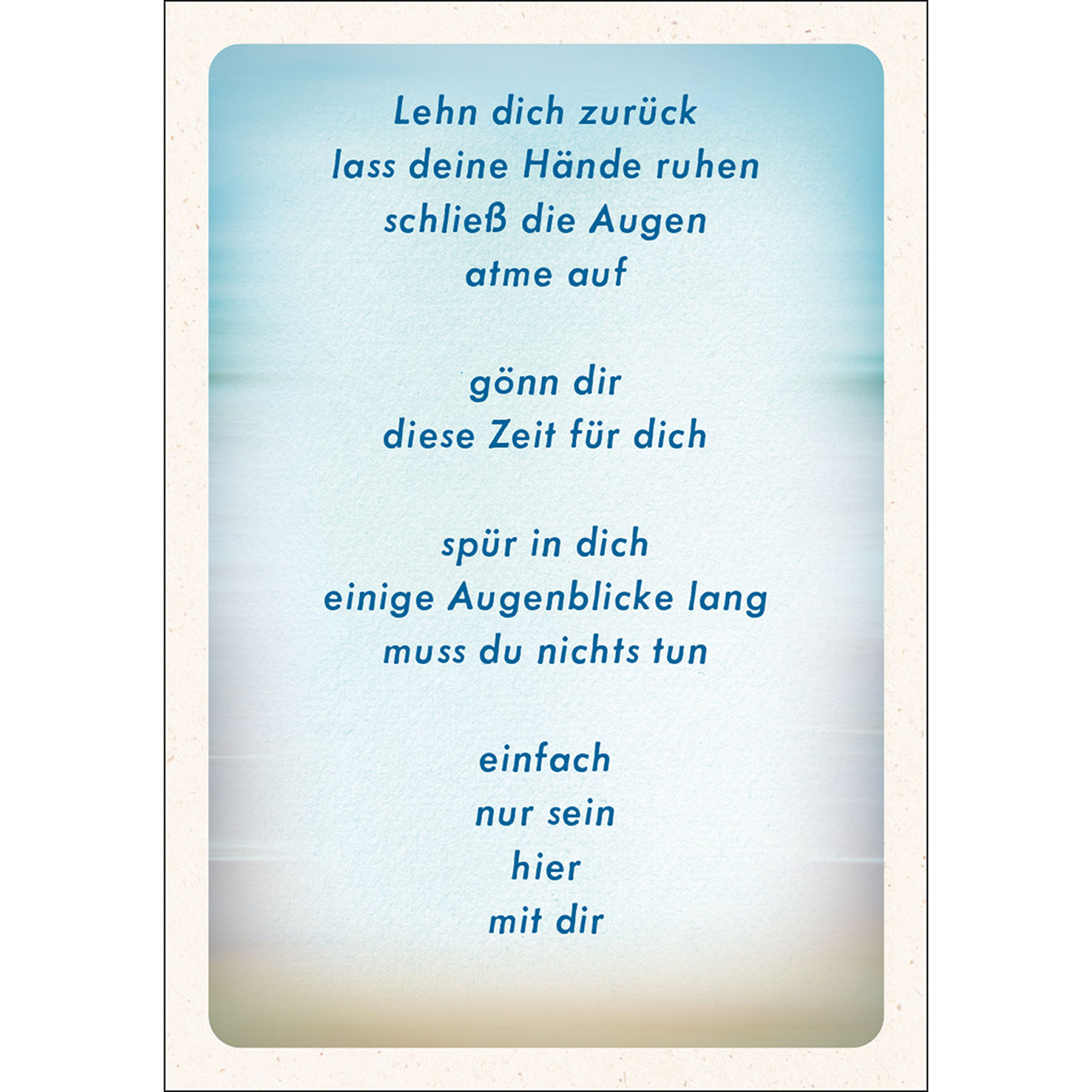 Karten-Box Papier - Perlen der Ruhe - Muscheln Perlen