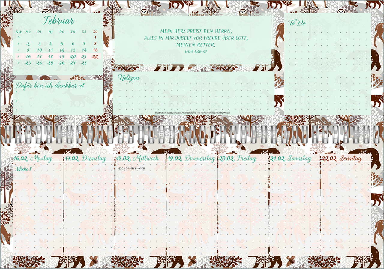 Tischkalender - Meine fröhlich-bunte Segenswoche 2026