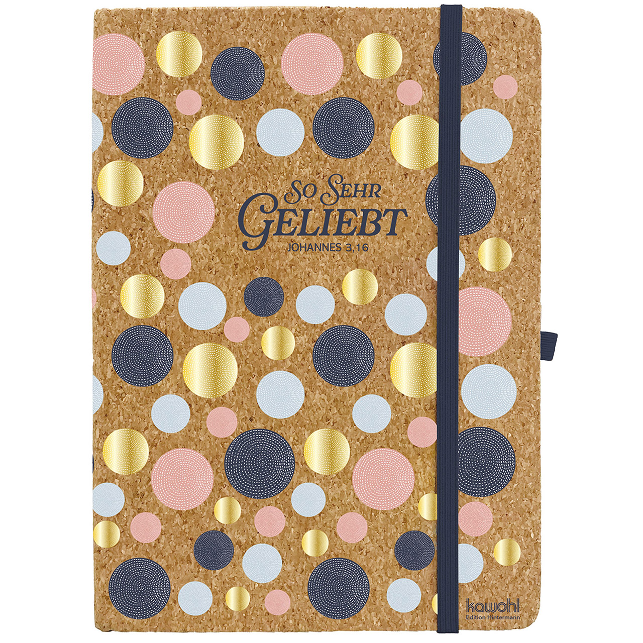 So sehr geliebt Notizbuch - So sehr geliebt - Punktemuster bunt gold