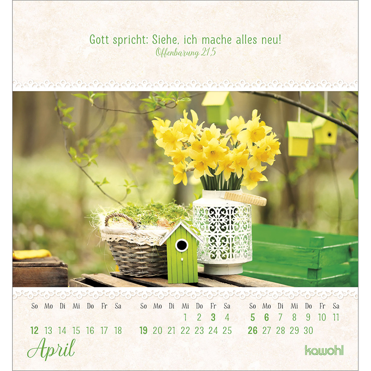 Tischkalender - Von Herzen ein gutes Jahr 2026