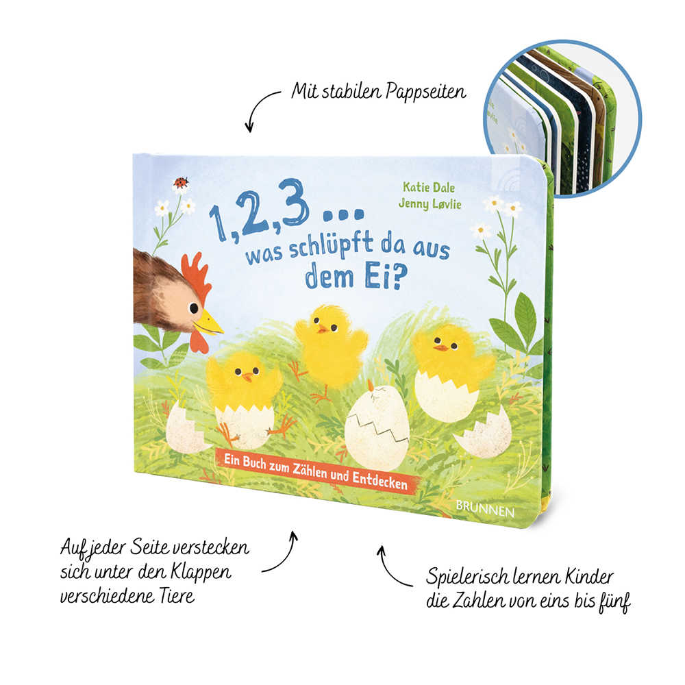 Buch - 1,2,3 ... was schlüpft da aus dem Ei?
