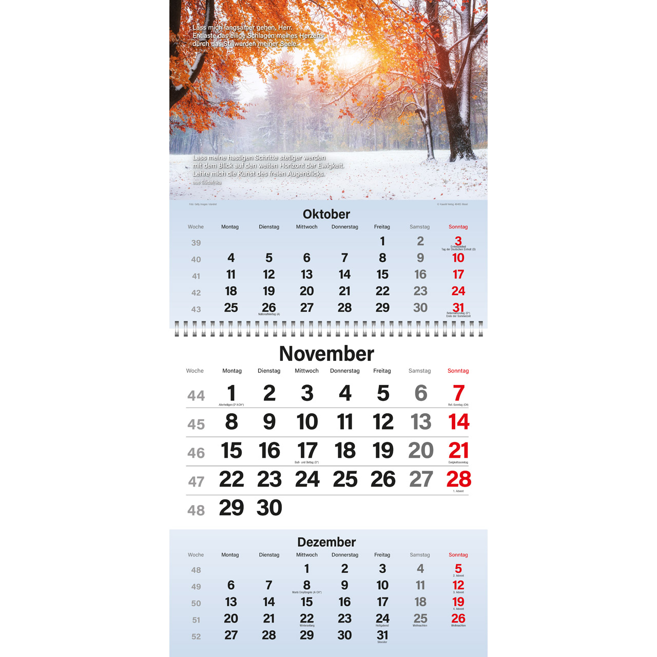 Terminkalender - Gott segne meinen Tag 2027