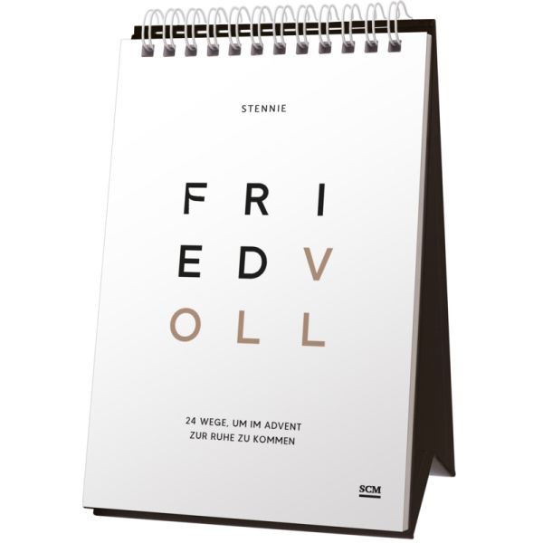 Adventskalender - Friedvoll - Aufstellkalender