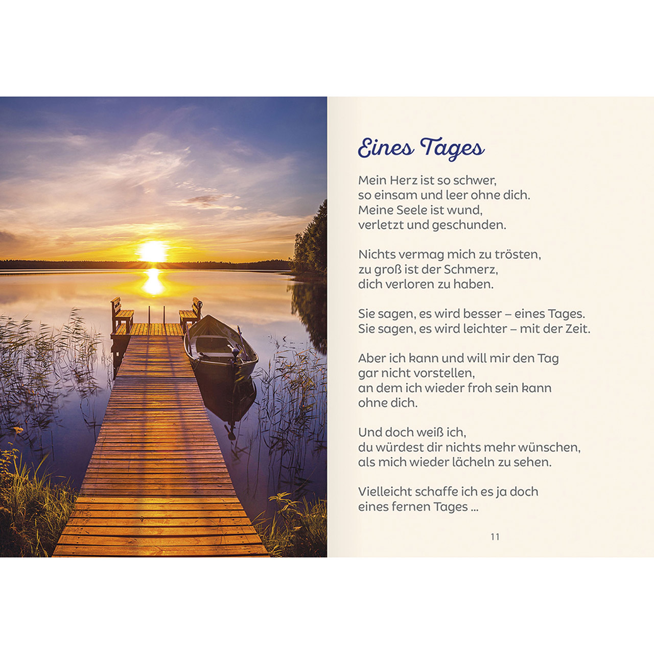 Grußheft - Du fehlst in meinem Leben - Sonnenstimmung