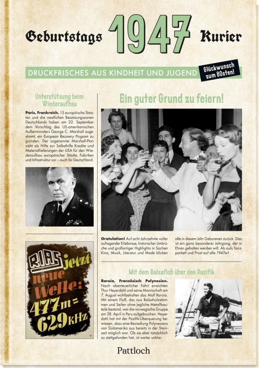 Geschenkbuch - 1947 - Geburtstagskurier