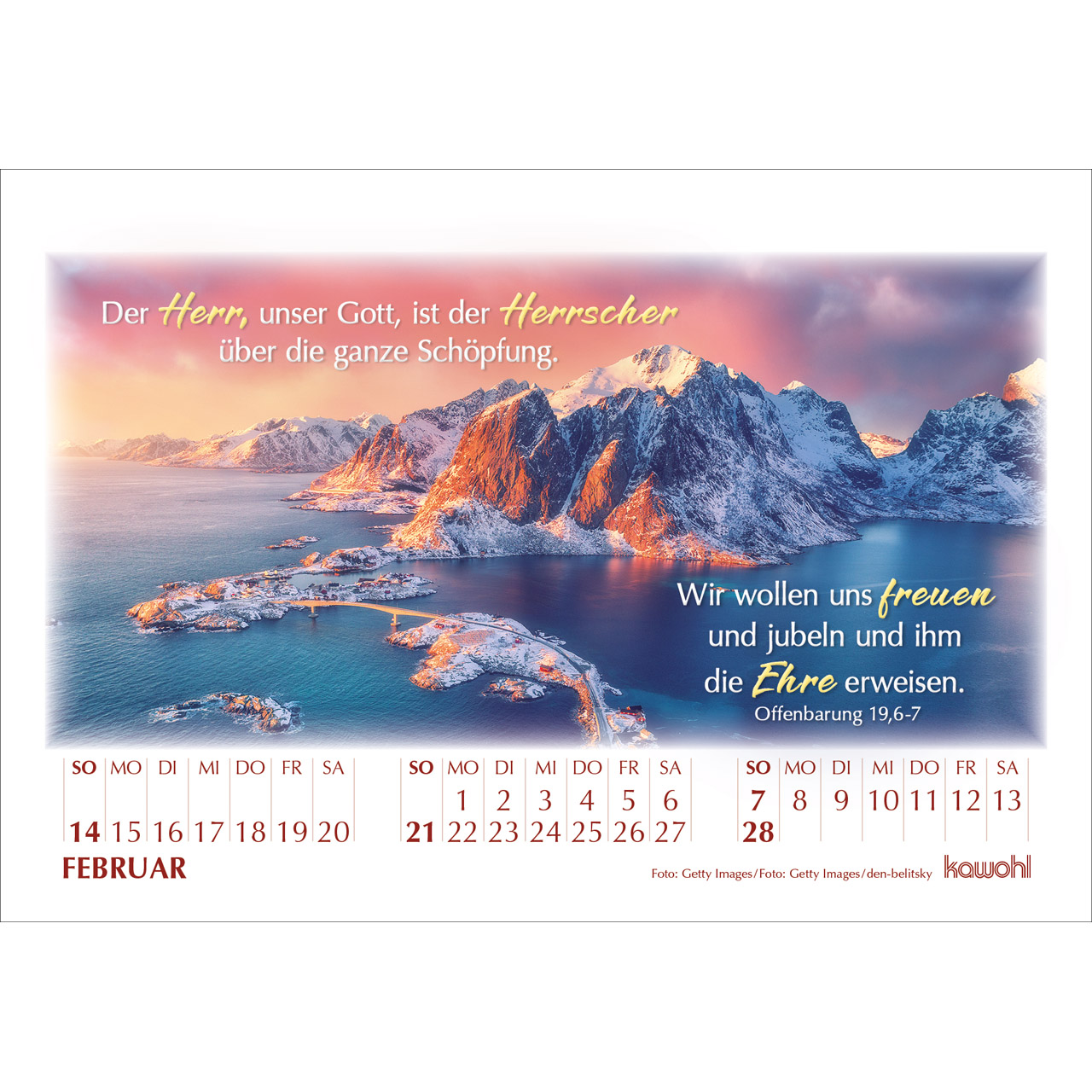 Aufstellkalender - In seinem Licht 2027