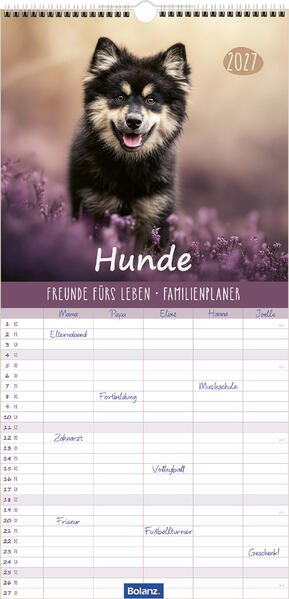 Terminkalender - Hunde 2027