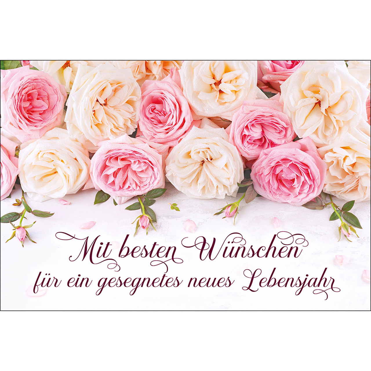 Mit besten Wünschen für ein gesegnetes neues Lebensjahr Mit besten Wünschen für ein gesegnetes neues Lebensjahr