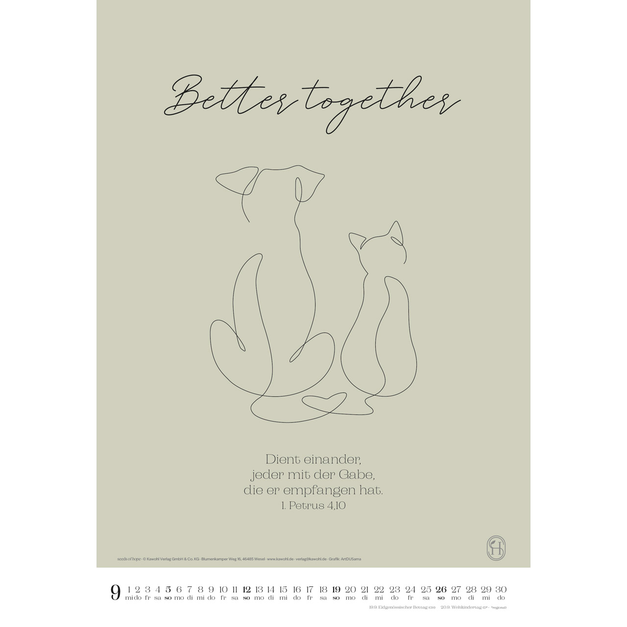 Wandkalender - Wonderfully created 2027
