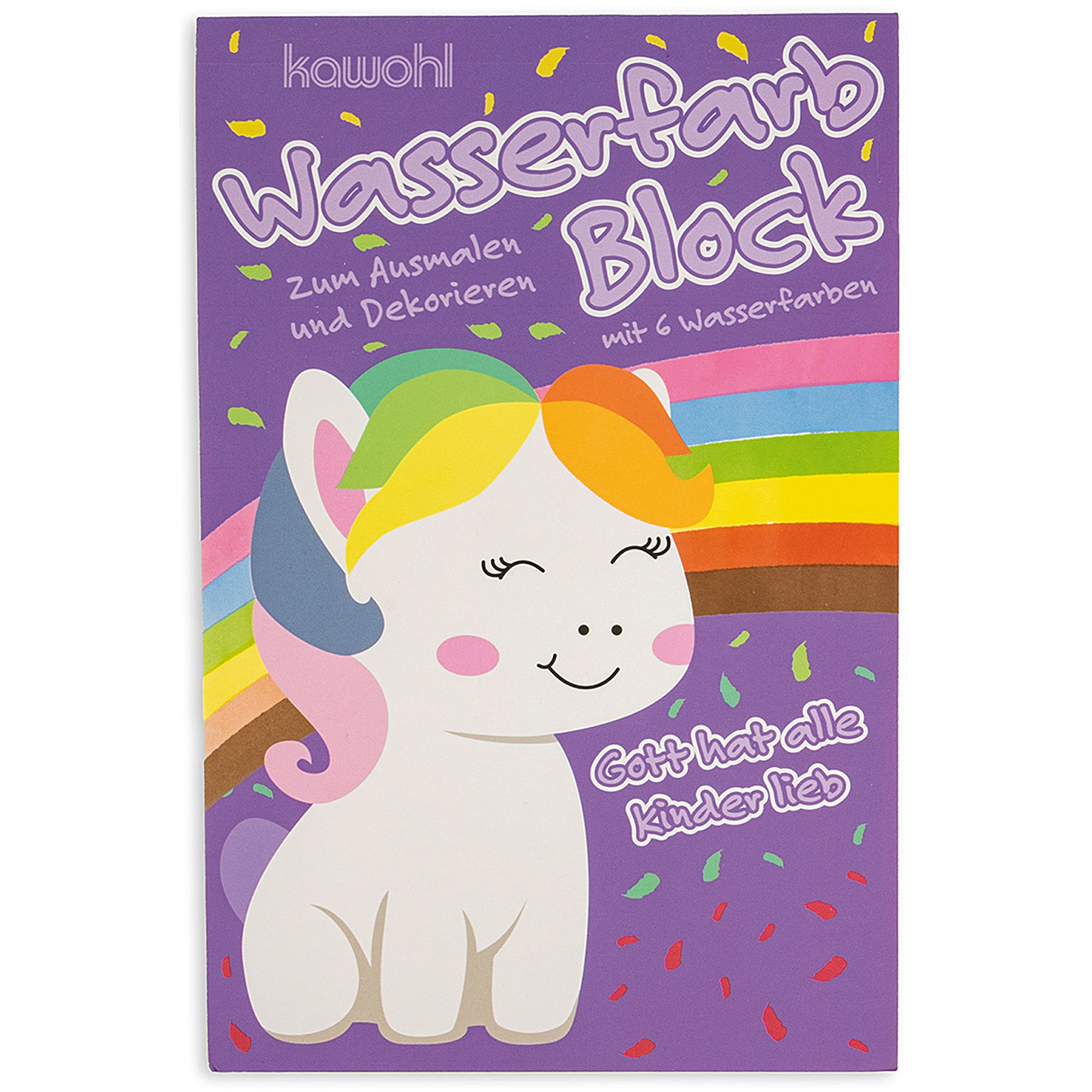 Wasserfarbblock Gott hat alle Kinder lieb Malblock - Wasserfarbblock Gott hat alle Kinder lieb - Pony