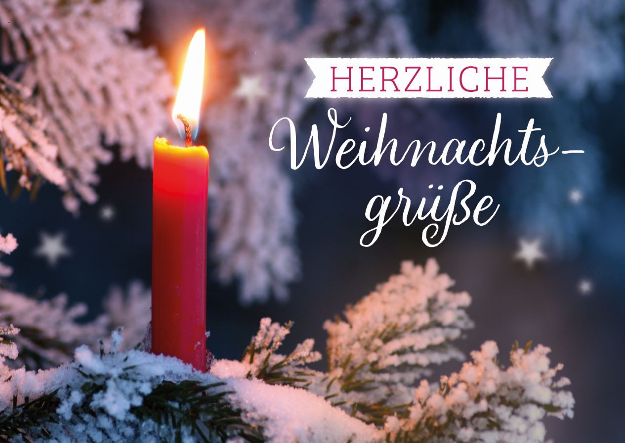 Faltkarte - Faltkarte 'Herzliche Weihnachtsgrüße'