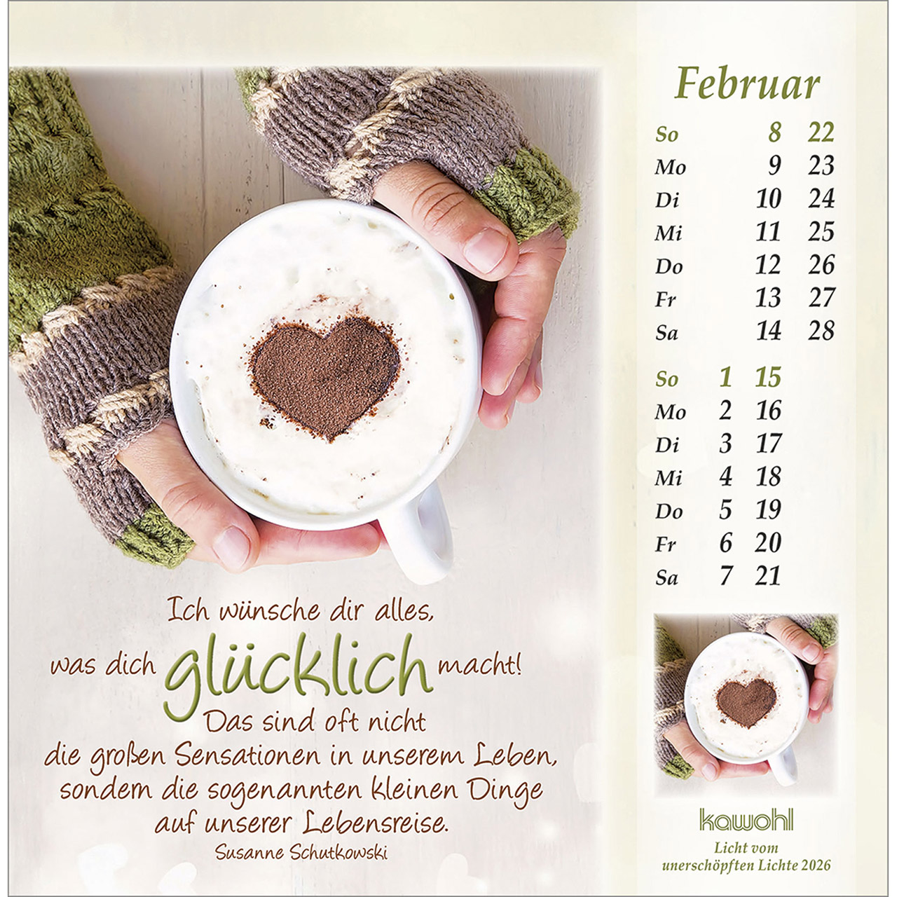 Postkartenkalender - Licht vom unerschöpften Lichte 2026