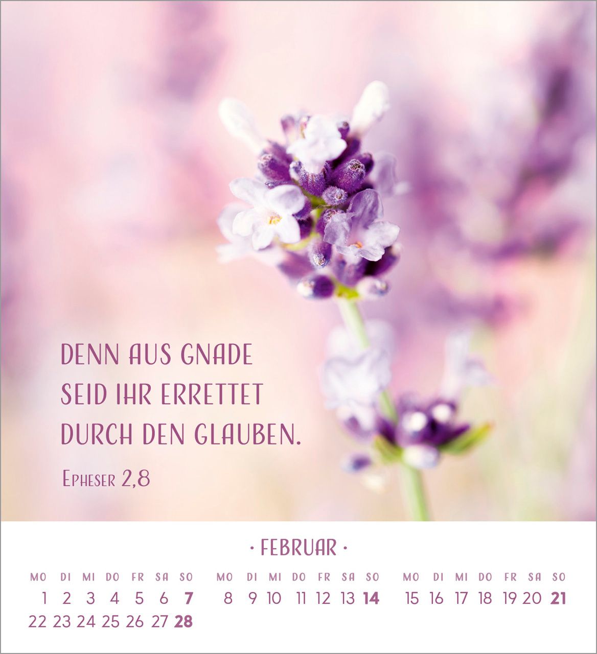 Tischkalender - Zarte Blumengrüße 2027