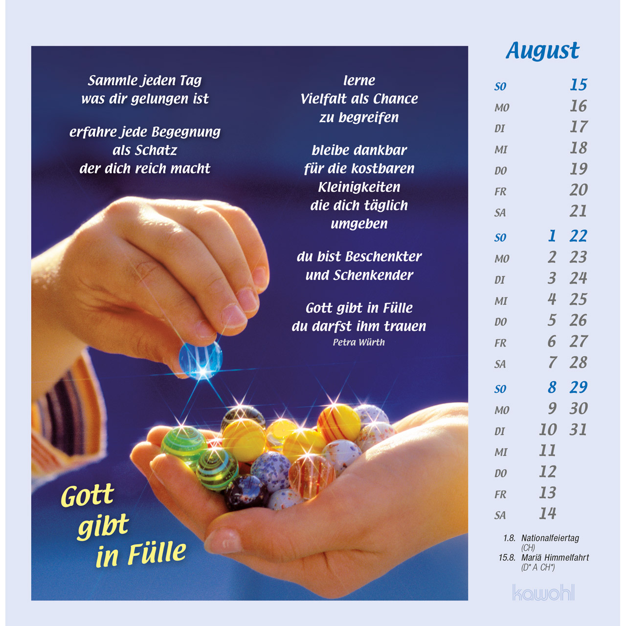 Postkartenkalender - Mit Hand und Fuß 2027