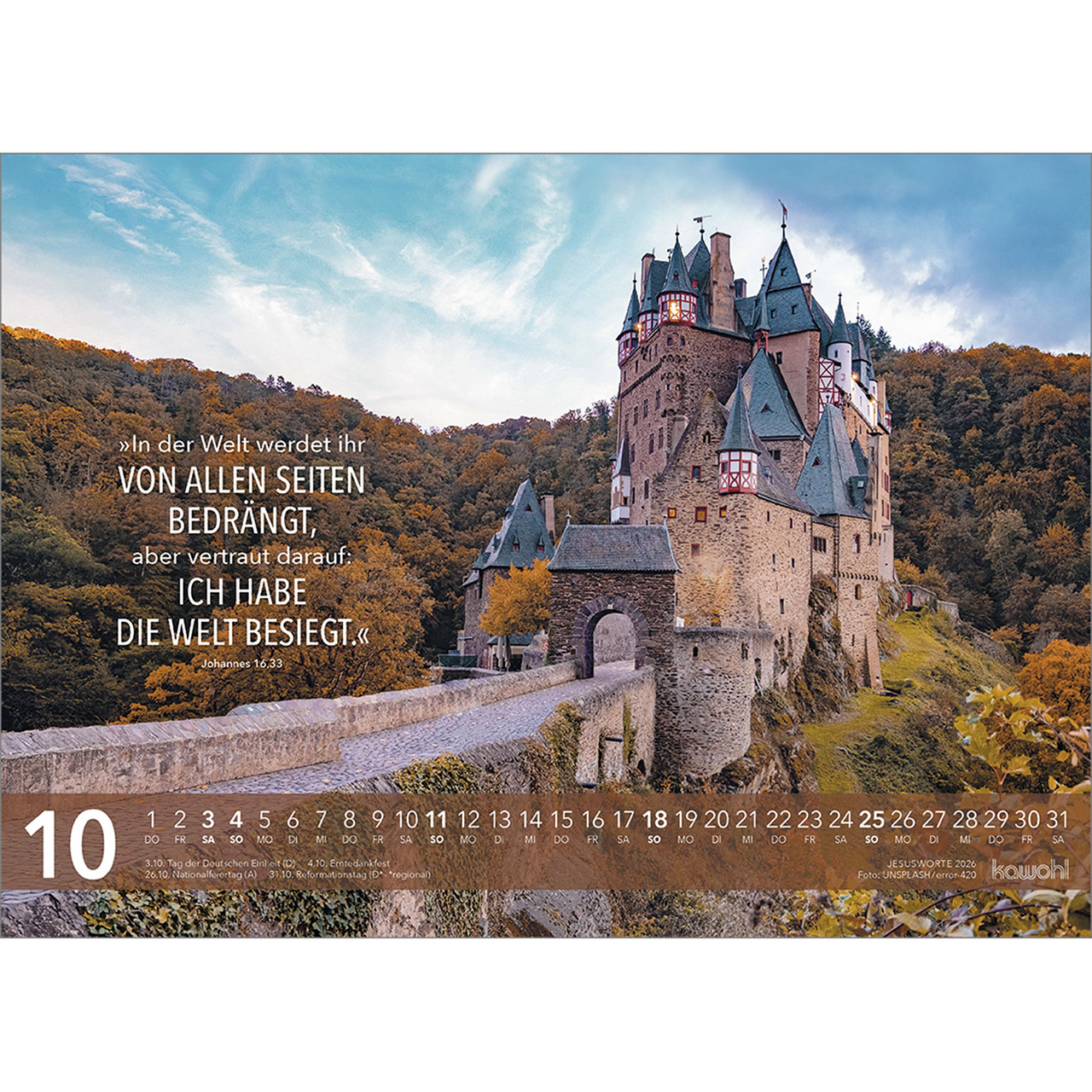 Wandkalender - Jesus Worte 2026