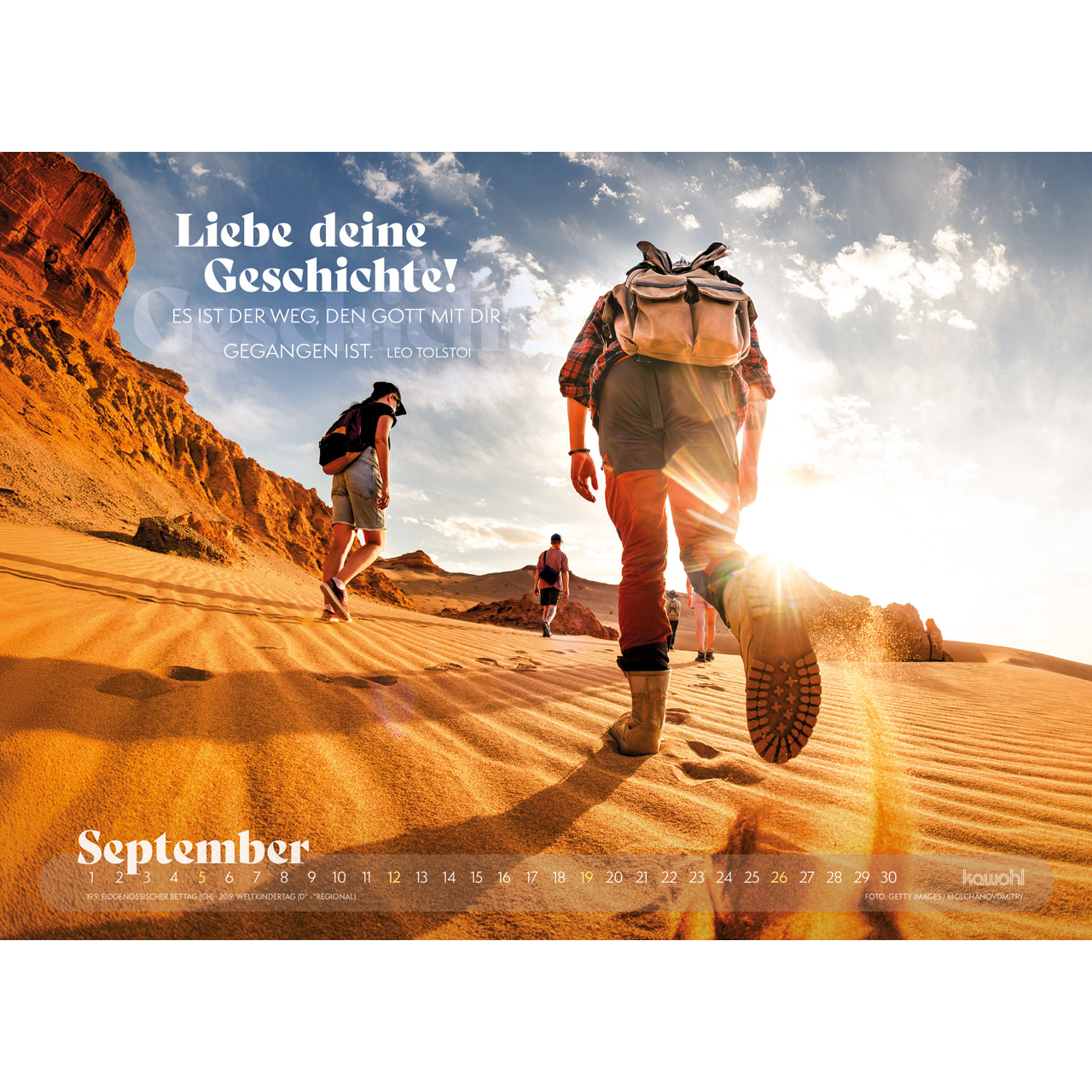 Wandkalender - Abenteuer - Unterwegs mit Gott 2027