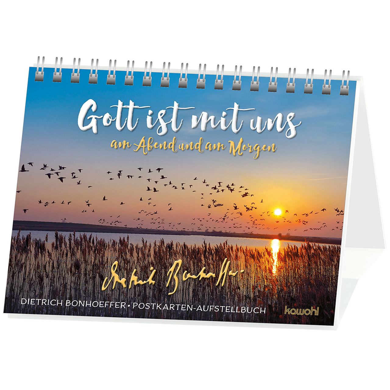 Gott ist mit uns am Abend und am Morgen Aufstellbuch - Gott ist mit uns am Abend und am Morgen - Vögel See Sonne
