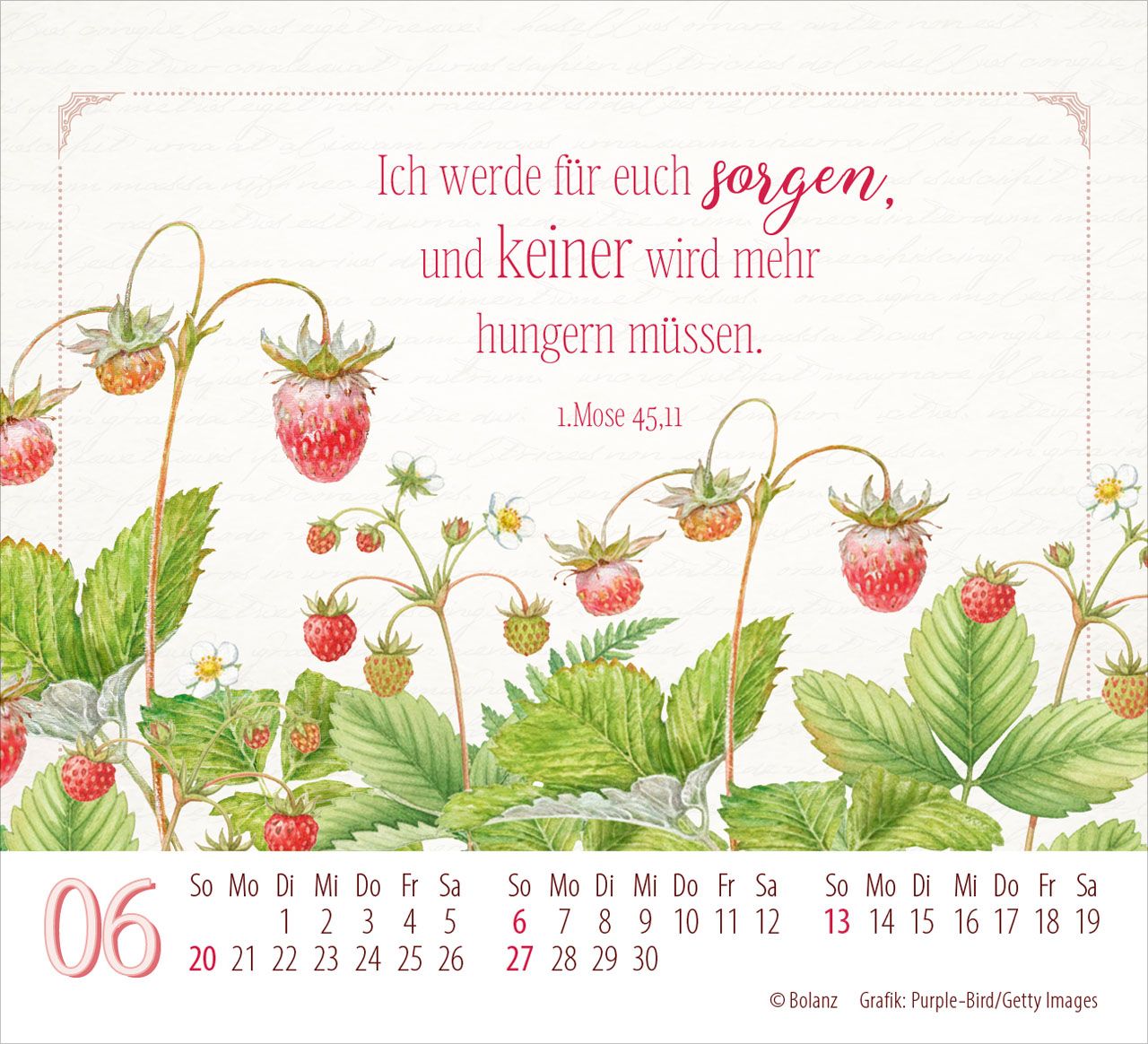 Aufstellkalender - Poesie guter Worte 2027 Minikalender