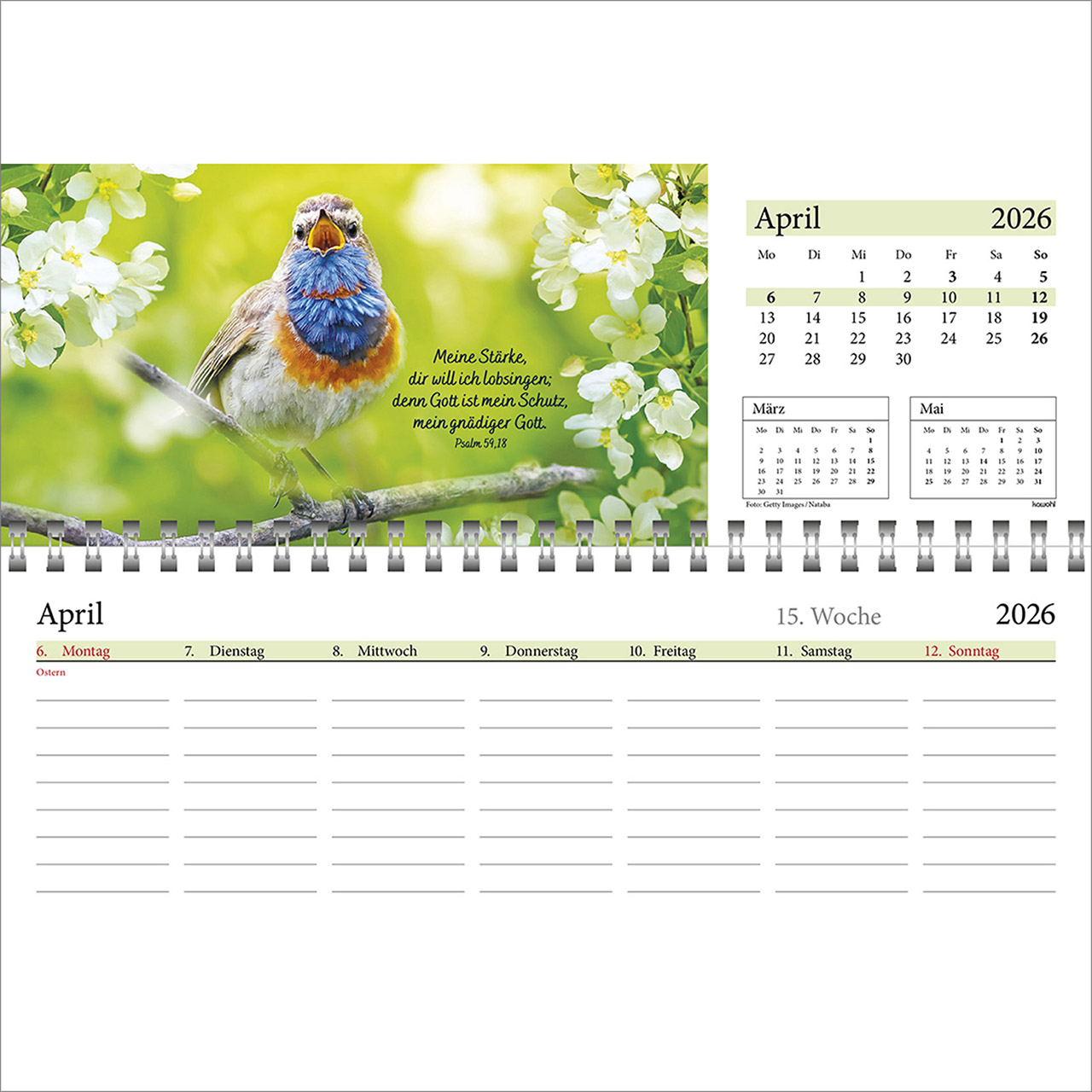Tischkalender - In deine Hand leg ich den Tag 2026