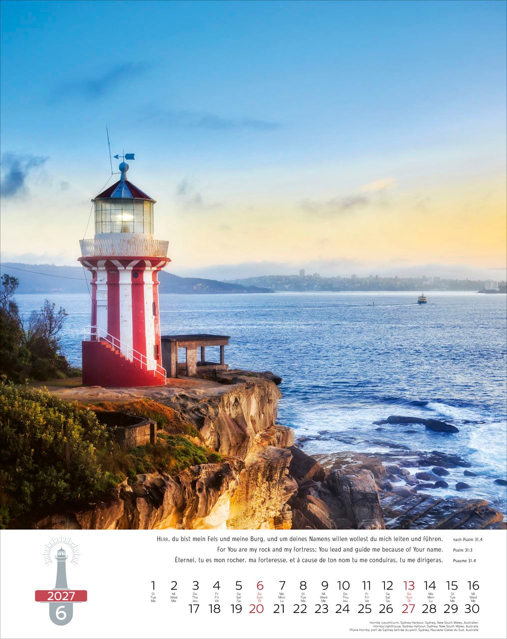 Wandkalender - Leuchttürme - Lighthouses - Phares 2027