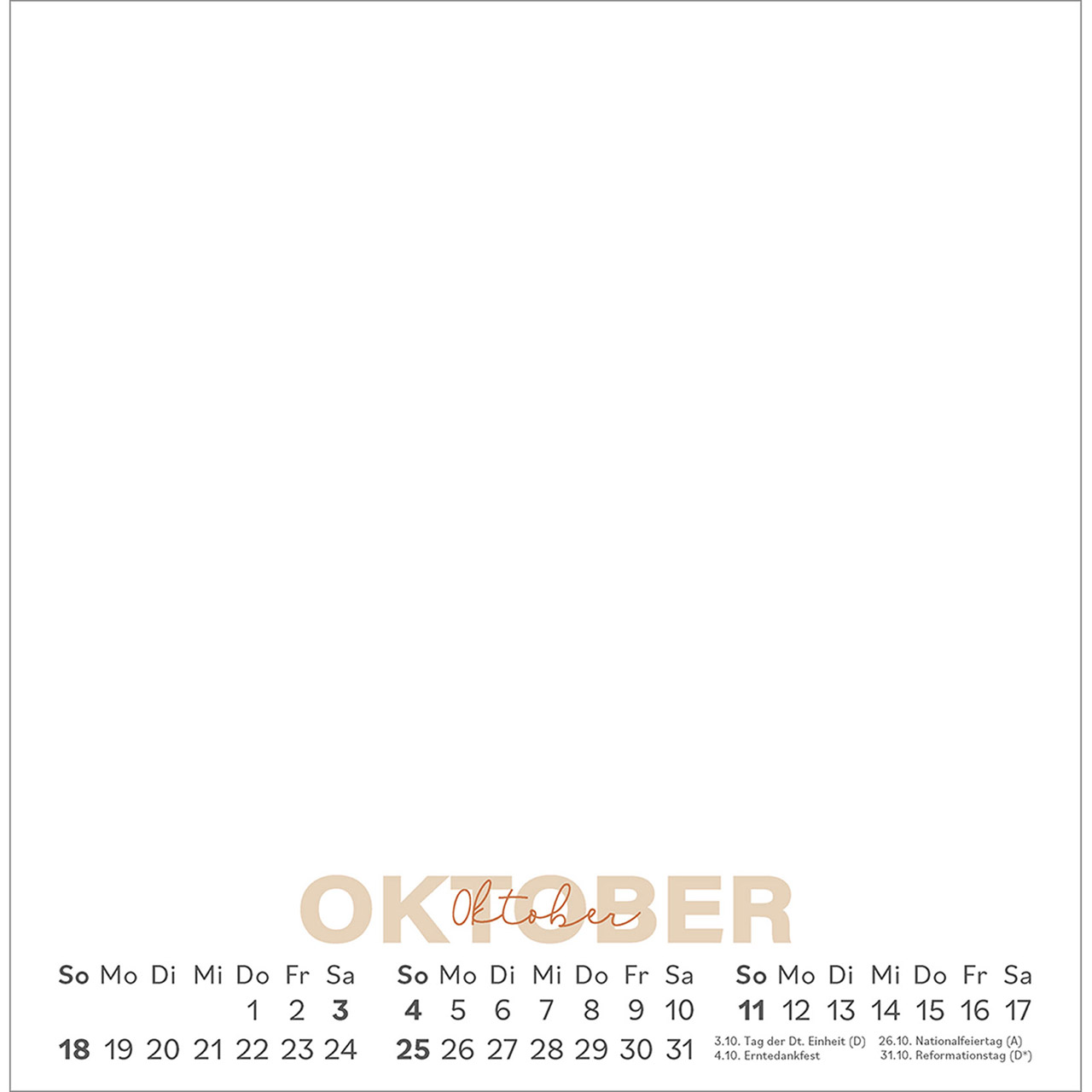 Tischkalender - Einblicke 2026