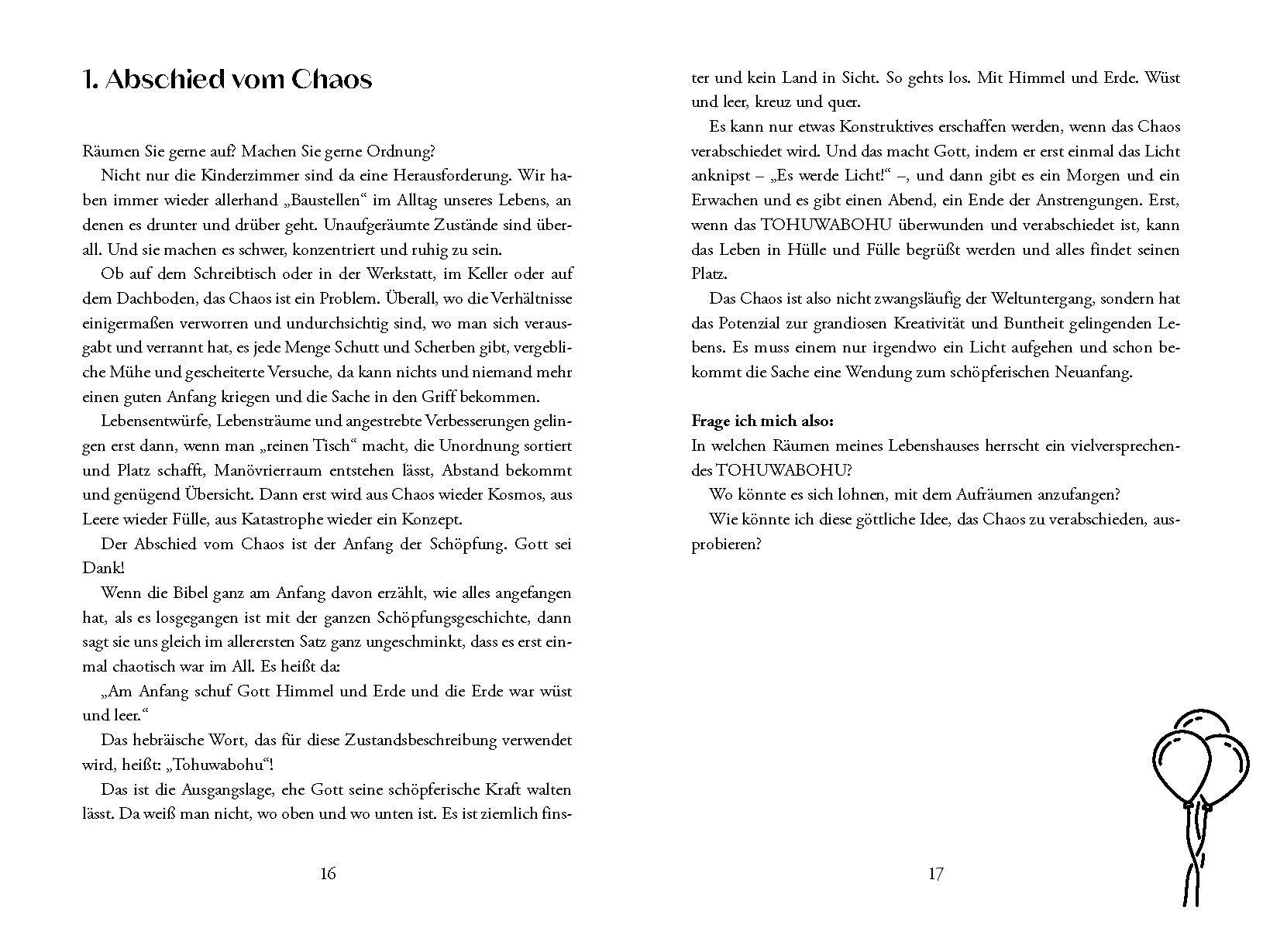 Buch - Wer loslässt, hat die Hände frei - Buch Luftballon