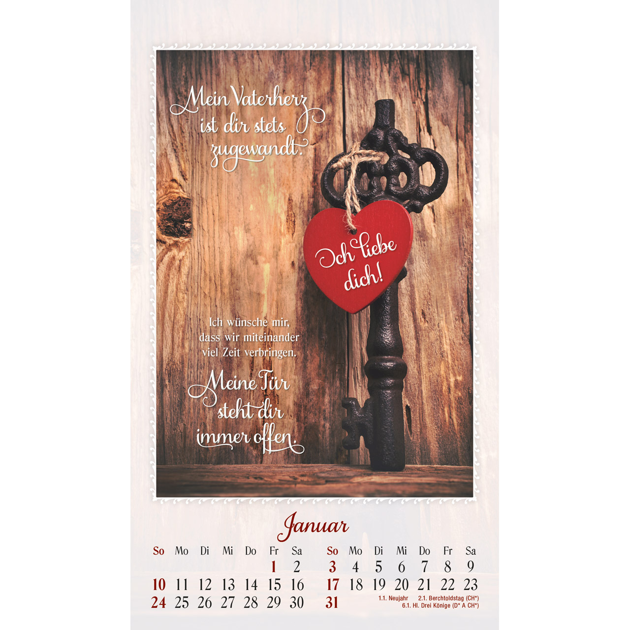Postkartenkalender - Ich bin da und dir ganz nah 2027