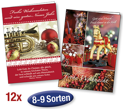 Weihnachts-Faltkarten-Paket Faltkarte - Weihnachts-Faltkarten-Paket