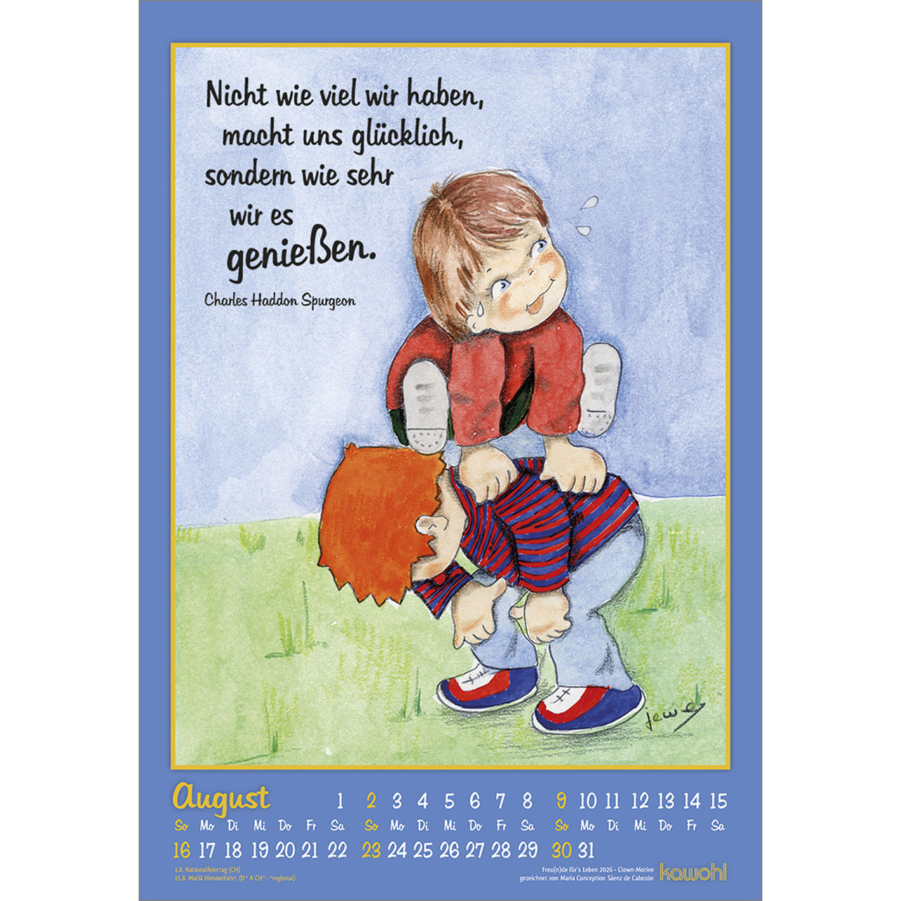 Wandkalender - Freu(n)de für's Leben 2026