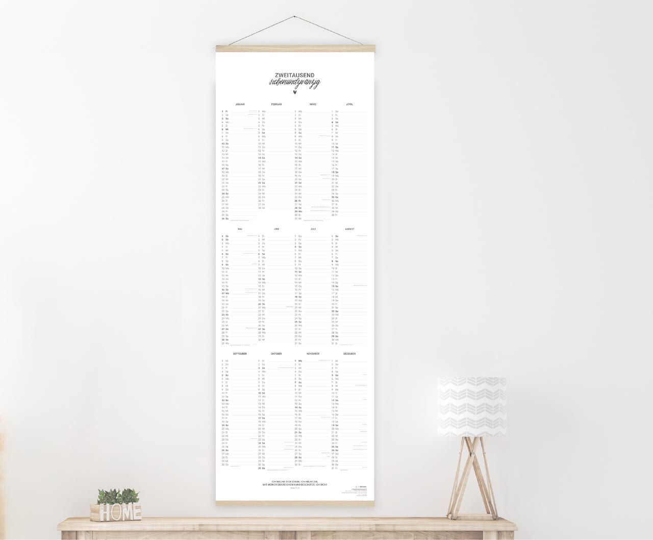 Posterkalender - Zweitausendsiebenundzwanzig