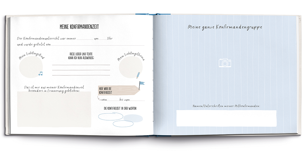 Gästebuch - Meine Konfirmation in einem Buch