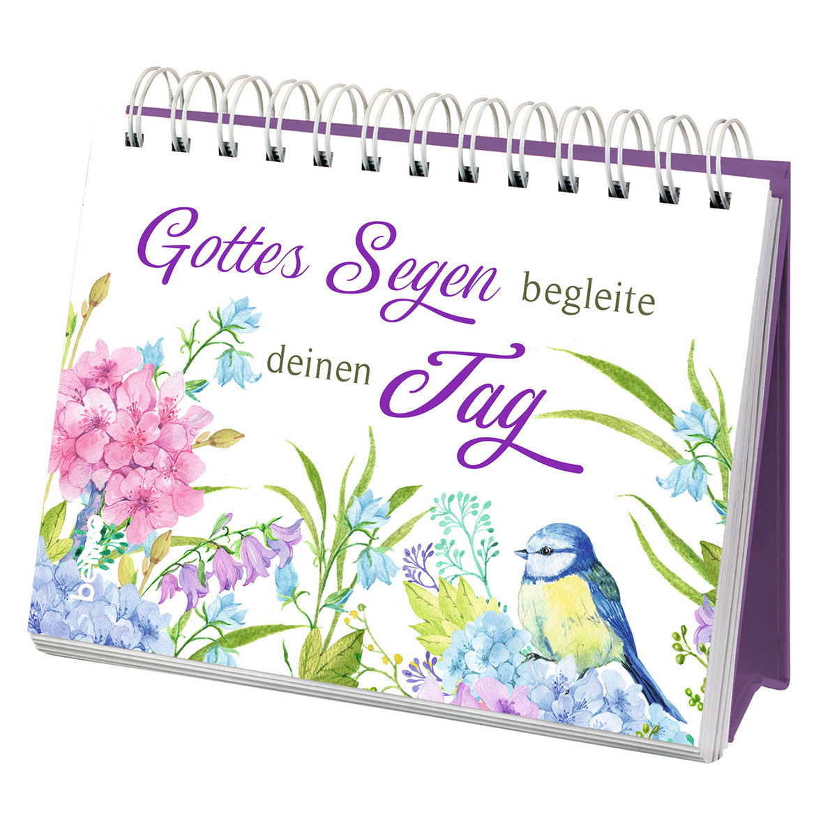 Aufstellbuch - Gottes Segen begleite deinen Tag - Blumen Blätter Blüten Vogel