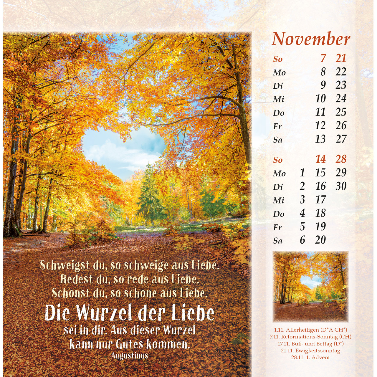 Postkartenkalender - Licht vom unerschöpften Lichte 2027