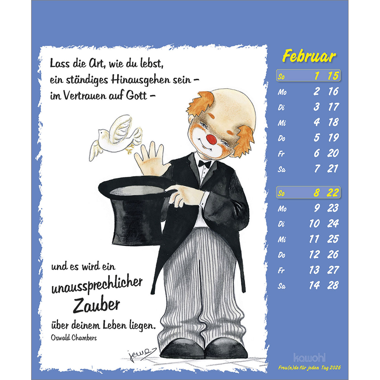 Postkartenkalender - Freu(n)de für jeden Tag 2026