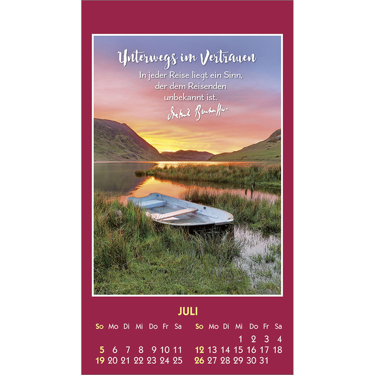 Aufkleberkalender - Gott ist bei dir 2026