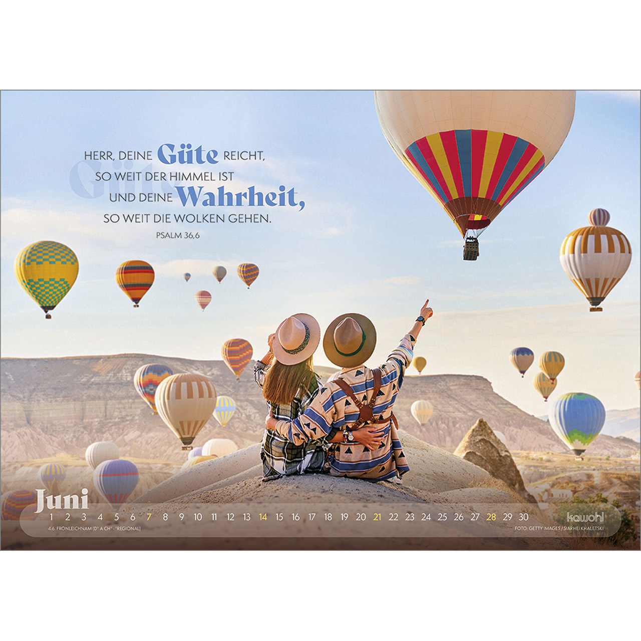 Wandkalender - Abenteuer - Unterwegs mit Gott 2026