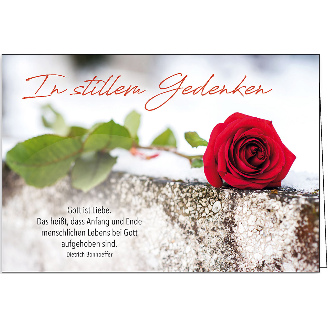 Gott ist Liebe Faltkarte - Gott ist Liebe - Rose Mauer