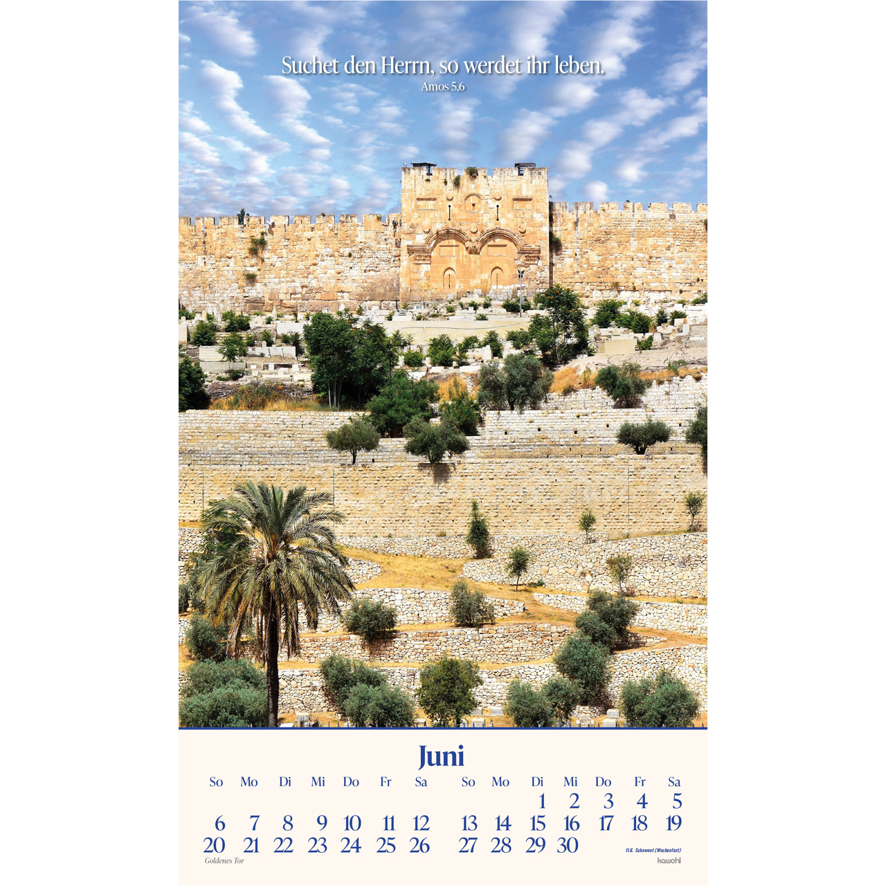 Posterkalender - Das Heilige Land 2027