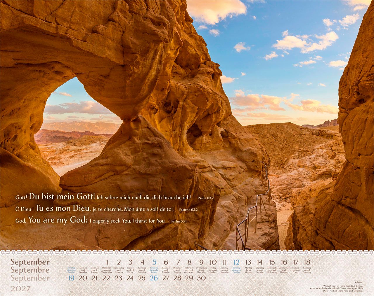Wandkalender - Israel Shalom 2027 Wandkalender