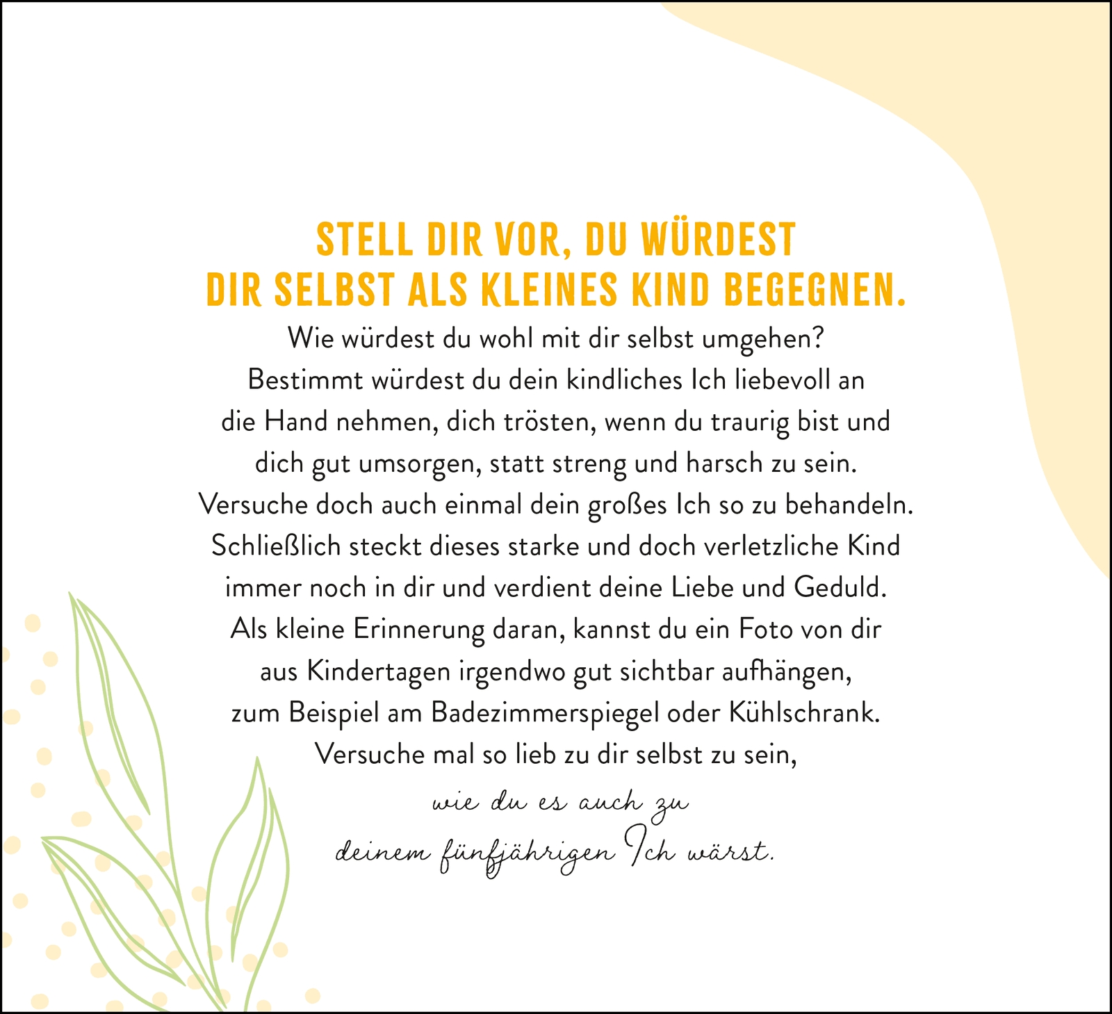 Aufstellkalender - Sei stark. Sei anders. Sei DU. 2027