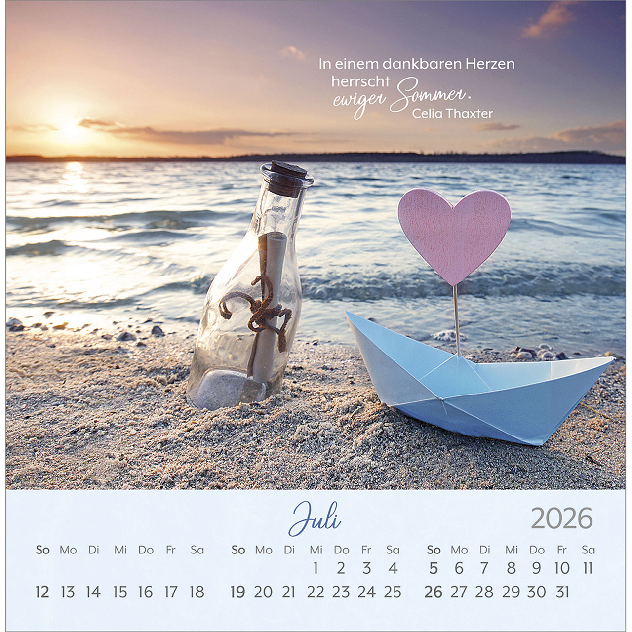 Postkartenkalender - Herzenswünsche 2026