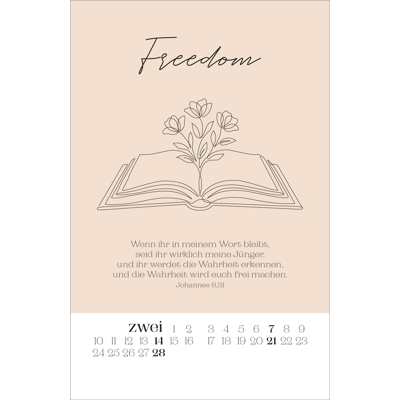 Postkartenkalender - Wonderfully made 2027