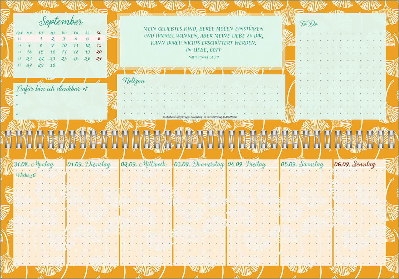 Tischkalender - Meine fröhlich-bunte Segenswoche 2026