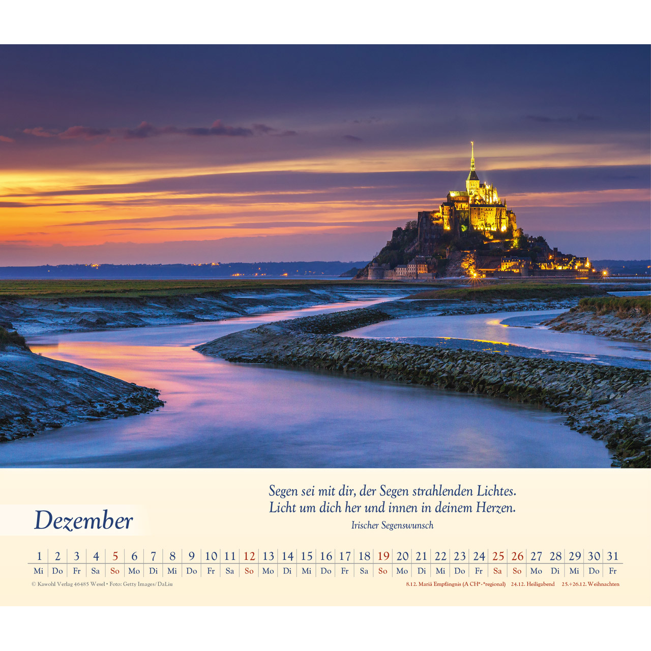 Wandkalender - Balsam für deine Seele 2027