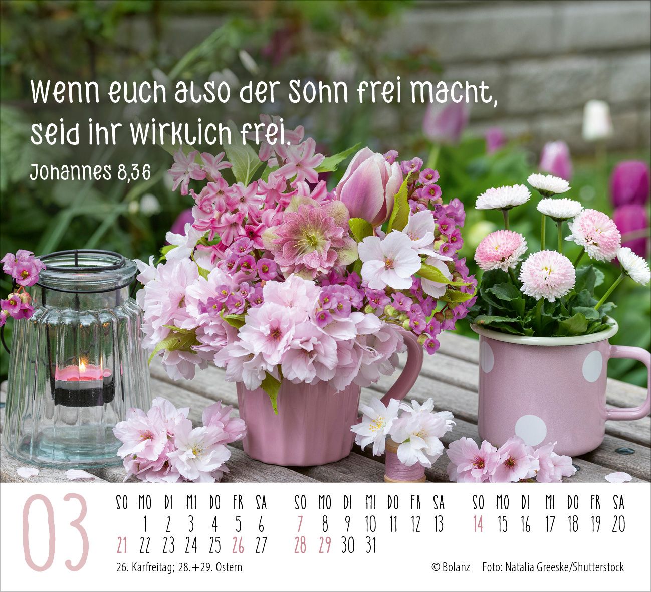 Aufstellkalender - Harmonien für die Seele 2027 Minikalender
