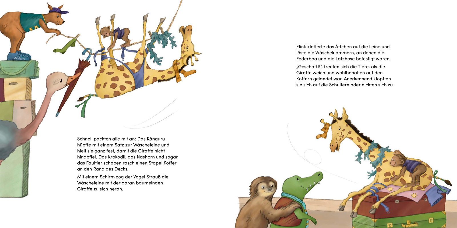 Buch - Alle im selben Boot - Kinderbuch Arche Tiere Regenbogen färben