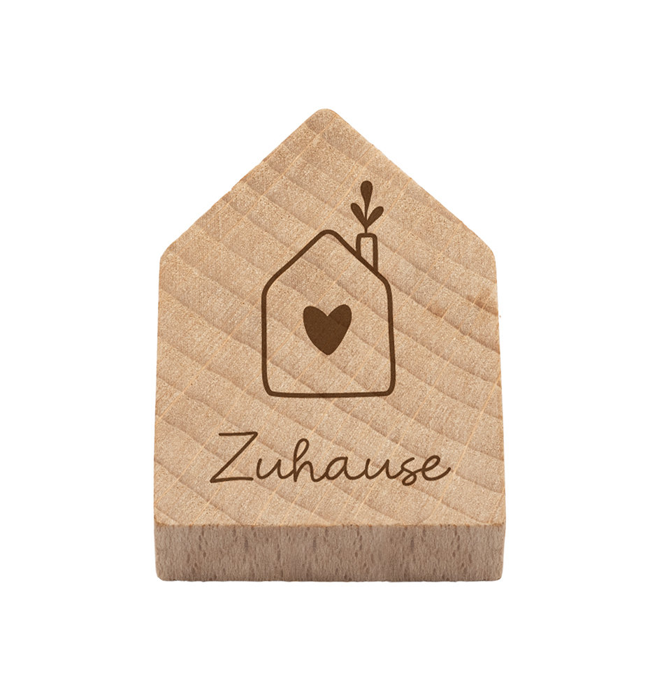 Holzhaus Magnet 'Zuhause'