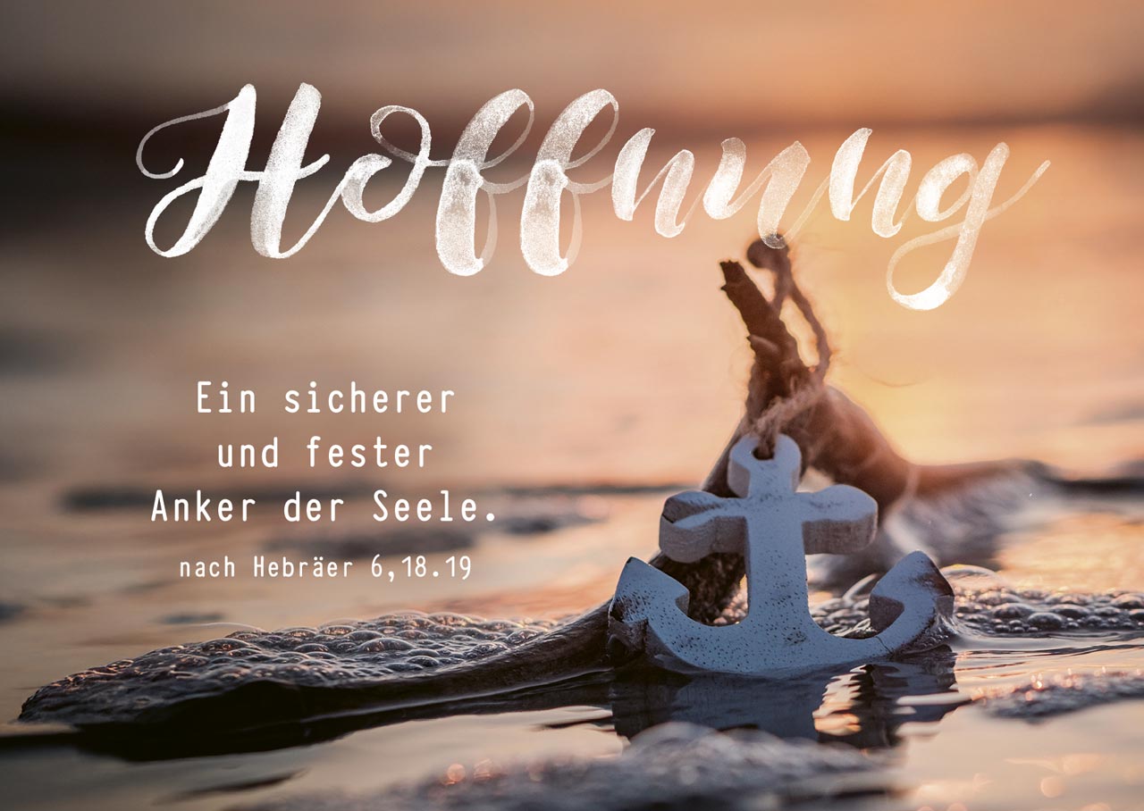 Postkarten - Postkarte Hoffnung 12 Ex.