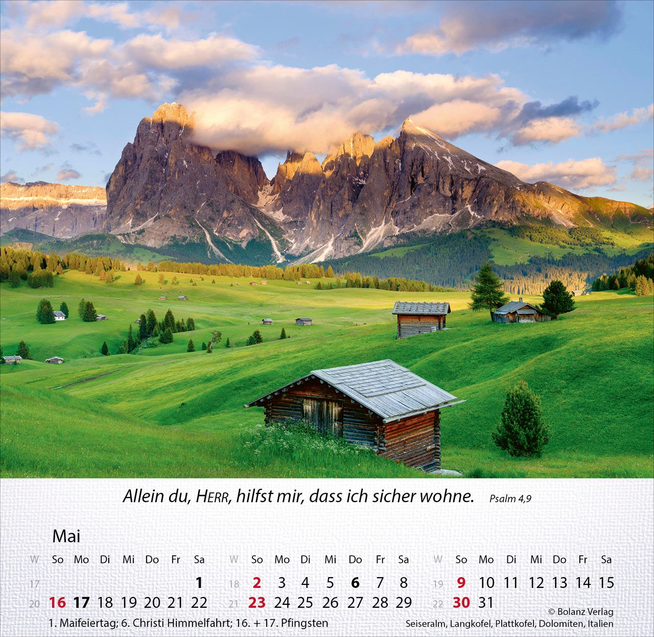 Tischkalender - Berge 2027 Tischkalender